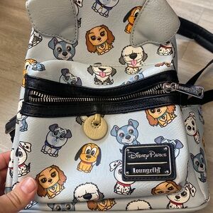 Disney loungefly dog print backpack
